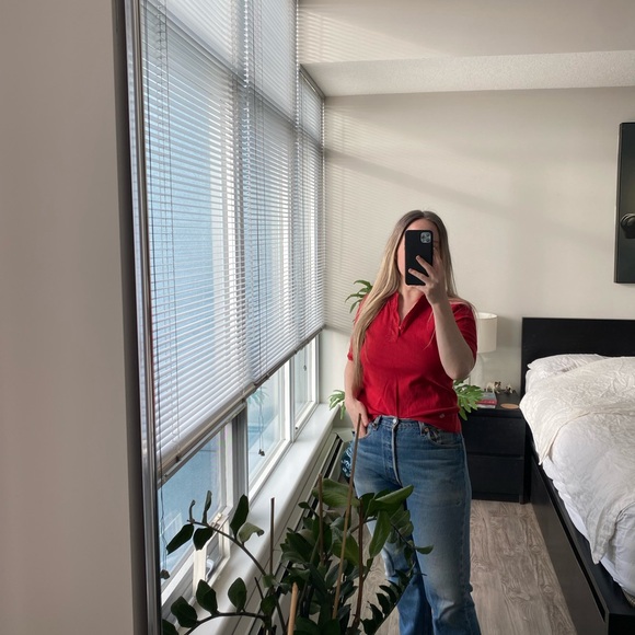 Red Ralph Lauren Short-Sleeve Tee - Size XS/S - Picture 2 of 2